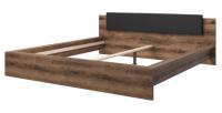 Кровать двуспальная Indira typ 32 (СМ 180х200) без основания ( 180х200 , ЛДСП/стекло , дуб monastery-черный , без подъемного мех. , без ящиков , без матраса (Helvetia) ) в Бахчисарае от производителя в интернет магазине Планета Комфорта Кровать двуспальная Indira typ 32 (СМ 180х200) без основания ( 180х200 , ЛДСП/стекло , дуб monastery-черный , без подъемного мех. , без ящиков , без матраса (Helvetia) ) в Бахчисарае от производителя
