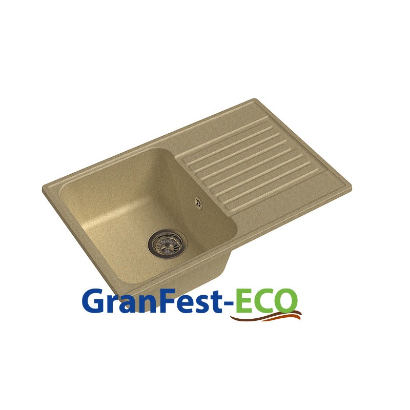 Фото Мойка Granfest eco-78 (ГР 740х480хh200) (шир.ящ.min 720) без сифона от производителя Granfest в Бахчисарае по цене 3 650 ₽