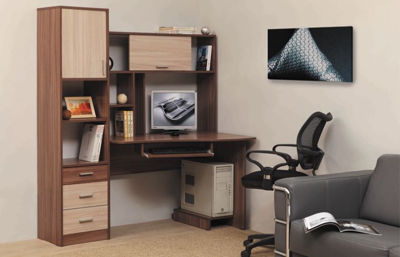 Фото Стол компьютерный ПКС-10 (1,5) в Бахчисарае по цене 12 660 ₽ от производителя Олмеко, код товара 2000001454183, 2000001454190 шт Фото Стол компьютерный ПКС-10 (1,5) от производителя Олмеко в Бахчисарае по цене 12 660 ₽