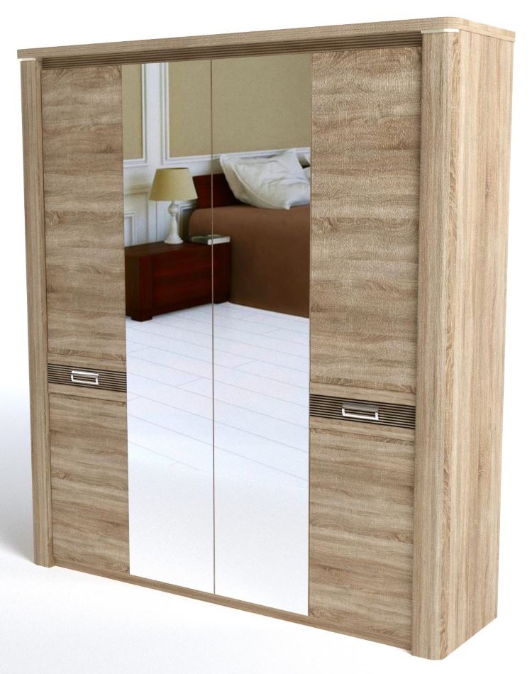 Фото Шкаф Магнолия (205) четырехдверный от производителя СБК в Бахчисарае по цене 43 150 ₽