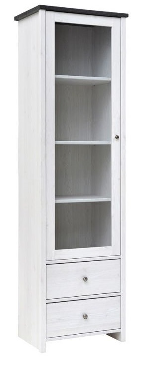 Фото Шкаф-витрина Порто REG1W2S от производителя Black Red White (БРВ) в Бахчисарае по цене 19 490 ₽
