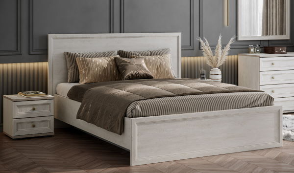 Фото Кровать двуспальная Александрия КР-101 (СМ 180х200) без основания от производителя SV-мебель в Бахчисарае по цене 27 440 ₽