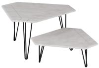 Стол журнальный белый бетон