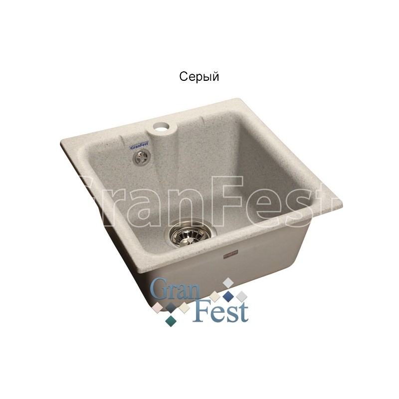 Фото Мойка Granfest GF-P420 (ГР 420х420хh200) (шир.ящ.min 400) от производителя Granfest в Бахчисарае по цене 3 680 ₽
