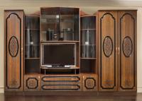 Стенка Эдвард-7 вар.№4 ЛМДФ (орех донской, орех донской,(Диал)) в Бахчисарае от производителя 