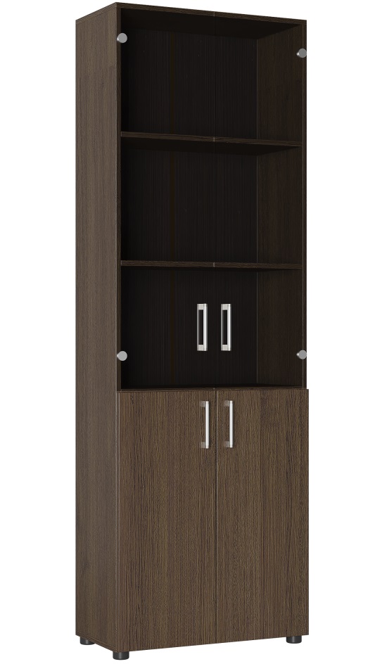 Фото Шкаф со стеклом Офис ОФ-303К от производителя Компасс в Бахчисарае по цене 16&nbsp;360 ₽