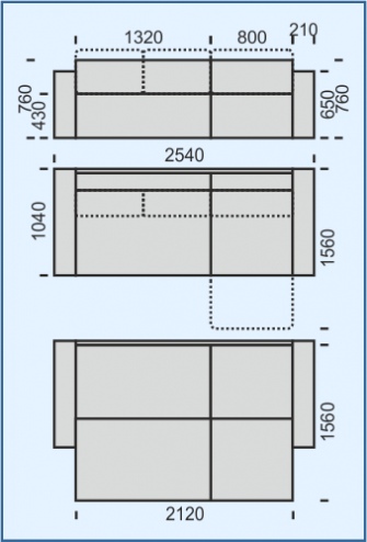 Фото Диван угловой Тай 7-образный от производителя НТКО в Бахчисарае по цене 67 550 ₽