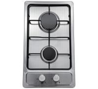 Варочная поверхность газовая 2-х конф. VENTOLUX HG320 EES INOX 2 (600х520хh43) (Материал корпуса нержавеющая сталь , Цвет корпуса Матовый) в Бахчисарае от производителя 