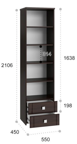 Фото Пенал Изабель ИЗ-63К с зеркалом от производителя Компасс в Бахчисарае по цене 25&nbsp;320 ₽