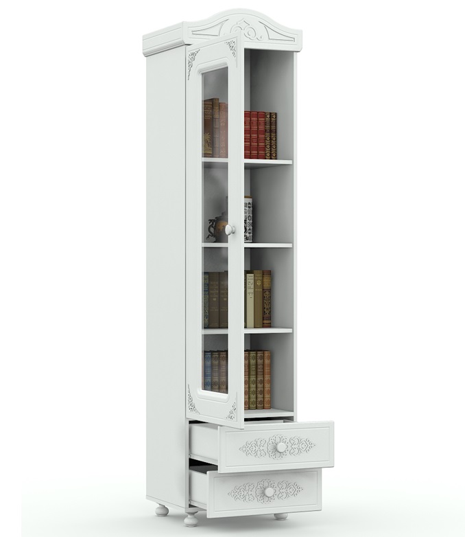 Фото Шкаф-пенал Ассоль АС-1 с зеркалом от производителя Компасс в Бахчисарае по цене 28 310 ₽