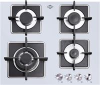Варочная поверхность газовая 4-х комф. PG-608 (580х520) (Материал Металл/Стекло , Цвет Металлик/Черный) в Бахчисарае от производителя 