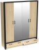 Фото Шкаф Бостон (180) четырехдверный (2 зеркала) от производителя СБК в Бахчисарае по цене 34&nbsp;930 ₽