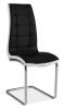 Стул Signal H103 ( Обивка стула:экокожа , хром, черный-белый (Signal) )