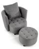 Фото Комплект Halmar Hampton (кресло для отдыха + подставка для ног) от производителя Halmar  в Бахчисарае по цене 48&nbsp;790 ₽