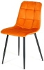 Стул Чили (Chilly) 7094 ( Обивка стула:вельвет, черный, рыжий (Tetchair) )