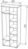 Фото Шкаф ШОН-13 (80) двухдверный от производителя Пирамида в Бахчисарае по цене 9&nbsp;830 ₽