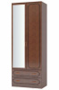 Фото Шкаф Лакированный ШР-2 (82) двухдверный с зеркалом от производителя Браво-мебель в Бахчисарае по цене 19&nbsp;310 ₽
