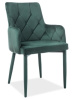 Стул Signal Ricardo velvet ( Обивка стула:вельвет, зеленый, зеленый (Signal) )