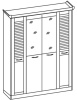 Фото Шкаф Прованс (182) четырехдверный от производителя Ставрополь Мебель в Бахчисарае по цене 22&nbsp;350 ₽