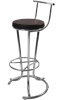 Стул барный Омега ( Обивка стула:кожзам , хром, 030 коричневый (Кристалл) )