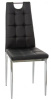 Стул DC858-1 ( Обивка стула:ткань/экокожа, хром, черный (La-alta) )